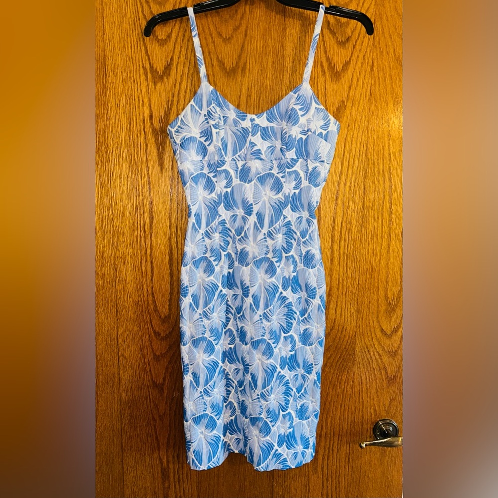 HD in Paris Blue and White Floral Dress